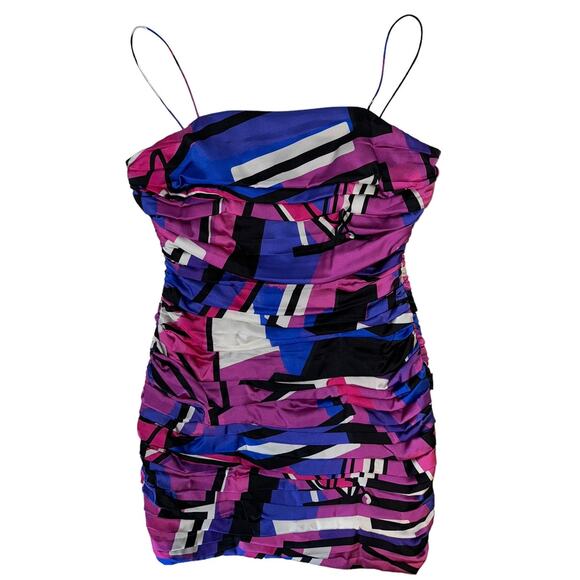 Retrofete Elsie Graffiti Micro Mini Dress Size Medium - Picture 5 of 12